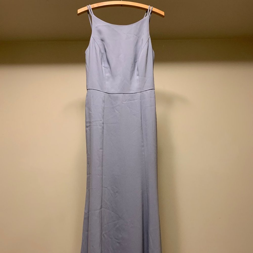 After Six Bridesmaid Dress - Platinum/Grey